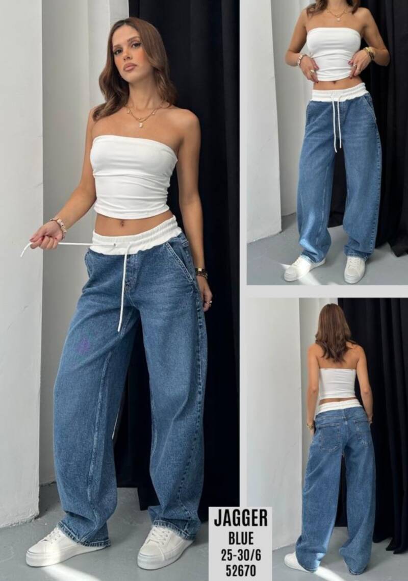 Spodnie damskie jeansy Roz 25-30, 1 Kolor Paczka 6 szt